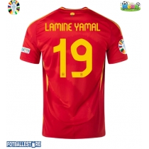 Spania Lamine Yamal #19 Hjemmedrakt EM 2024 Kortermet